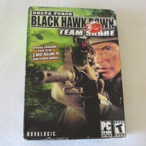 New/Sealed 2004 PC/CD-Rom Video Game: Delta Force- Black Hawk Down- Team Sabre